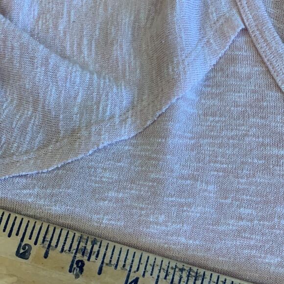 Freeloader size small light pink long sleeve blouse with raw edge detail - Picture 4 of 7